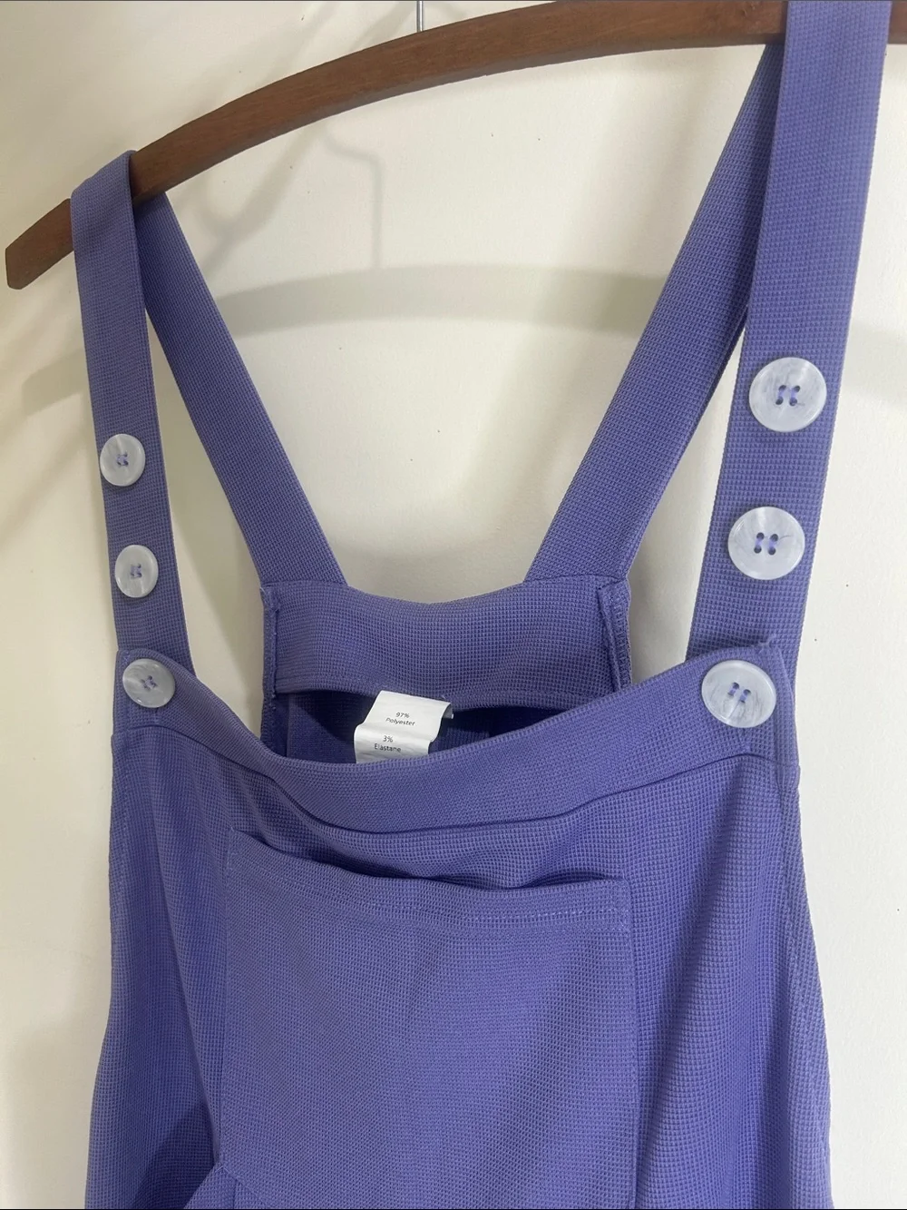 HALARA Pockets Waffle Casual Jogger Overalls Mellow Purple Size Small - Picture 13 of 16
